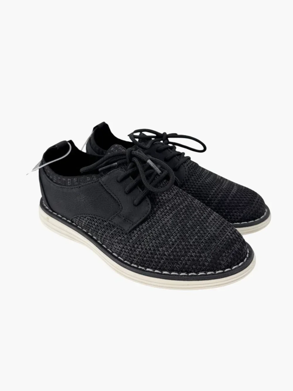 NEW Cat & Jack Kids' Elijah Knit Dress Shoes - Black